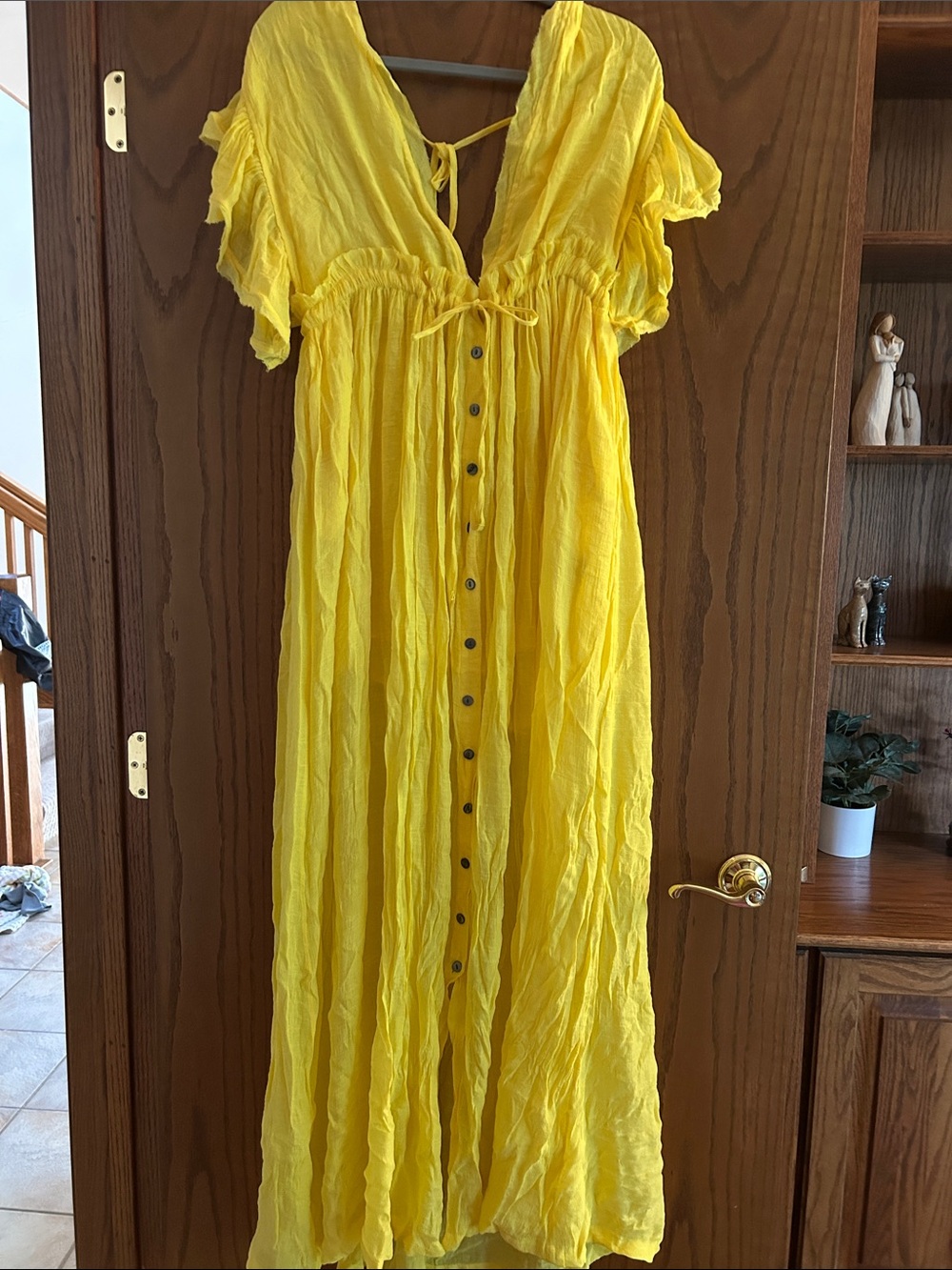Peach Love California Yellow Maxi Dress